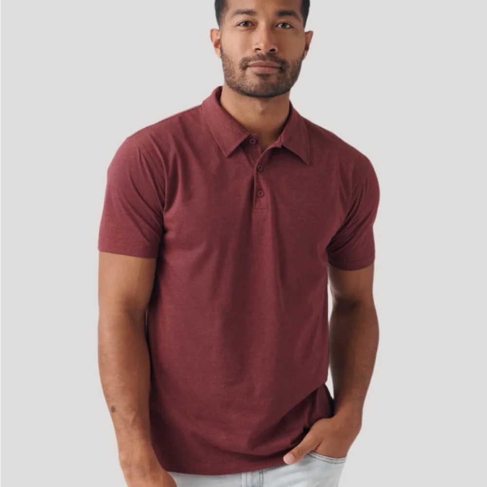 Set of 2 True Classic Men’s polo 2xl NWT burgundy and graphite